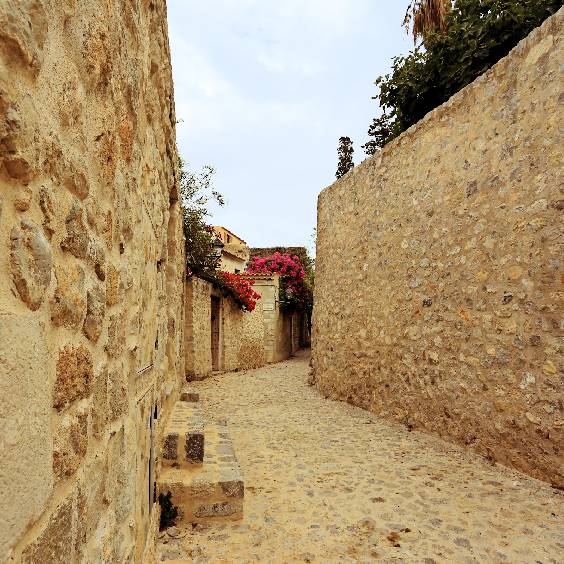 Walls several hundred years old in Ibiza Town